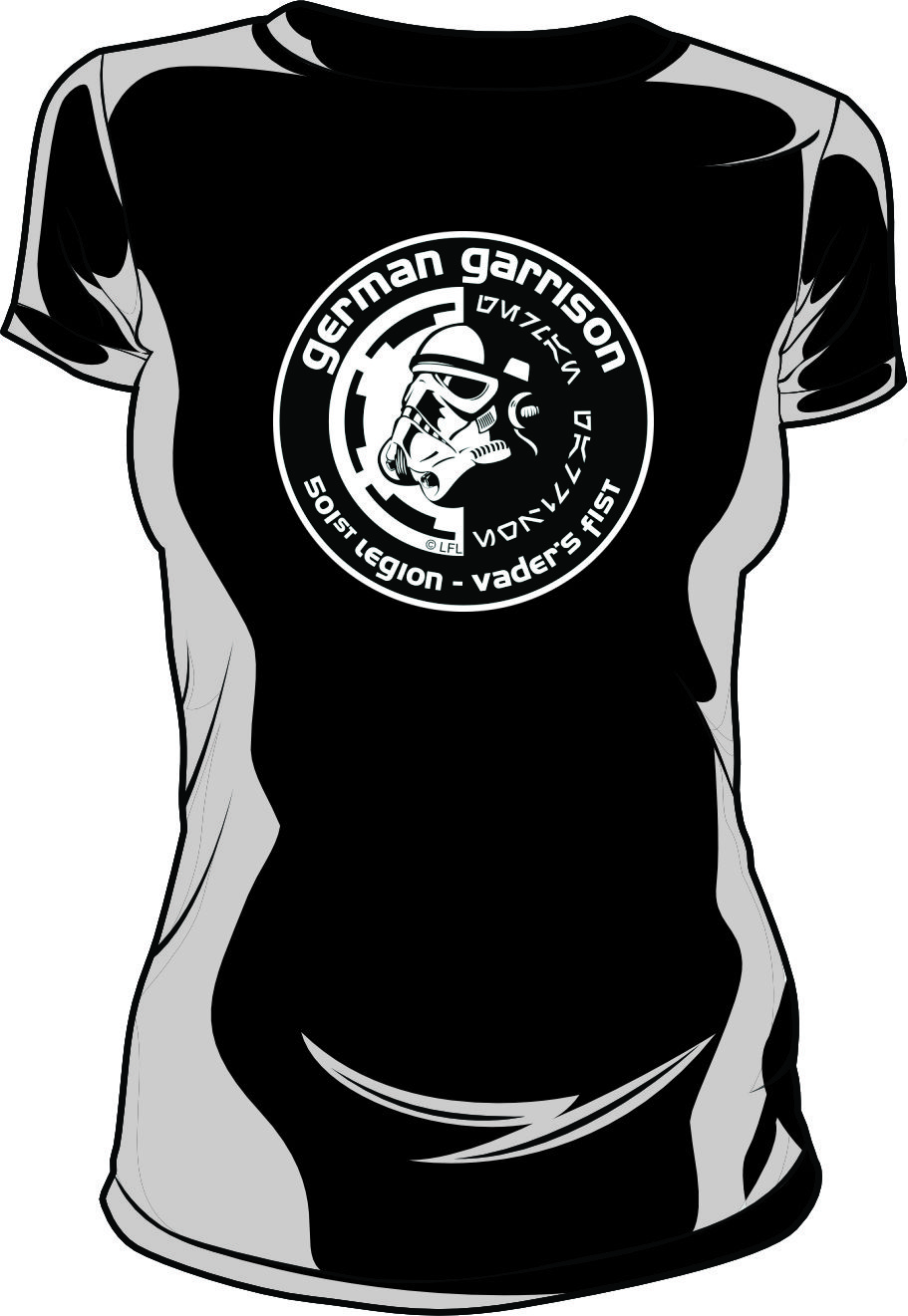 German Garrison Std. T-Shirt Uni Color Lady – Bild 3